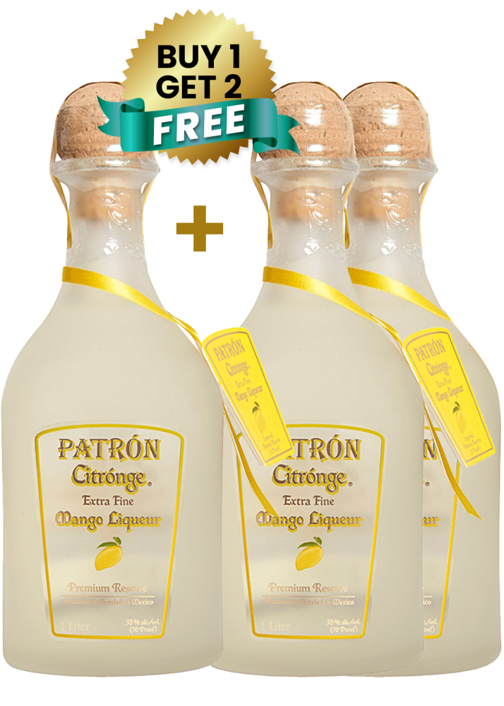 Patron Citronge Mango 1L (Buy 1 Get 2 Free)