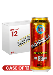 Mannilla Strong Beer Can 50Cl X 12 Case
