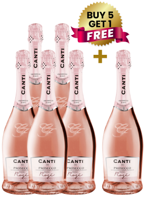 Canti Prosecco Doc Rose Extra Dry Millesimato 75Cl (Buy 5 Get 1 Free)